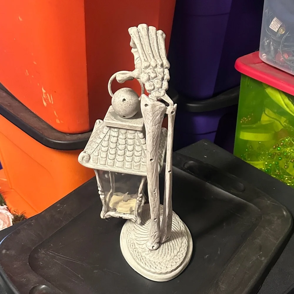 Target White Skeleton Hand Lantern